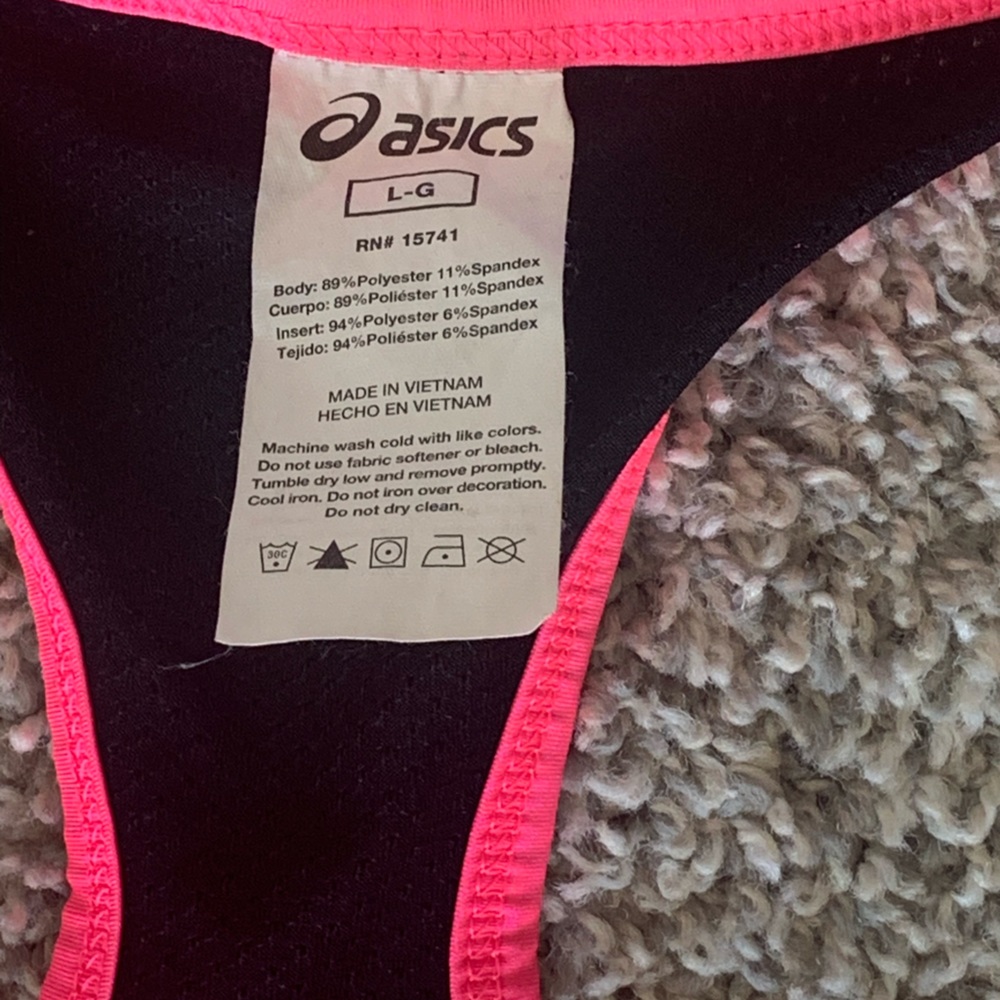 ASICS Hot Pink Racerback Tank - Picture 3 of 3